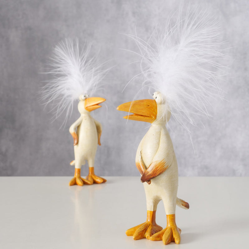 Set of 2 figures "Carusy" – Handmade and hand-painted raven figures