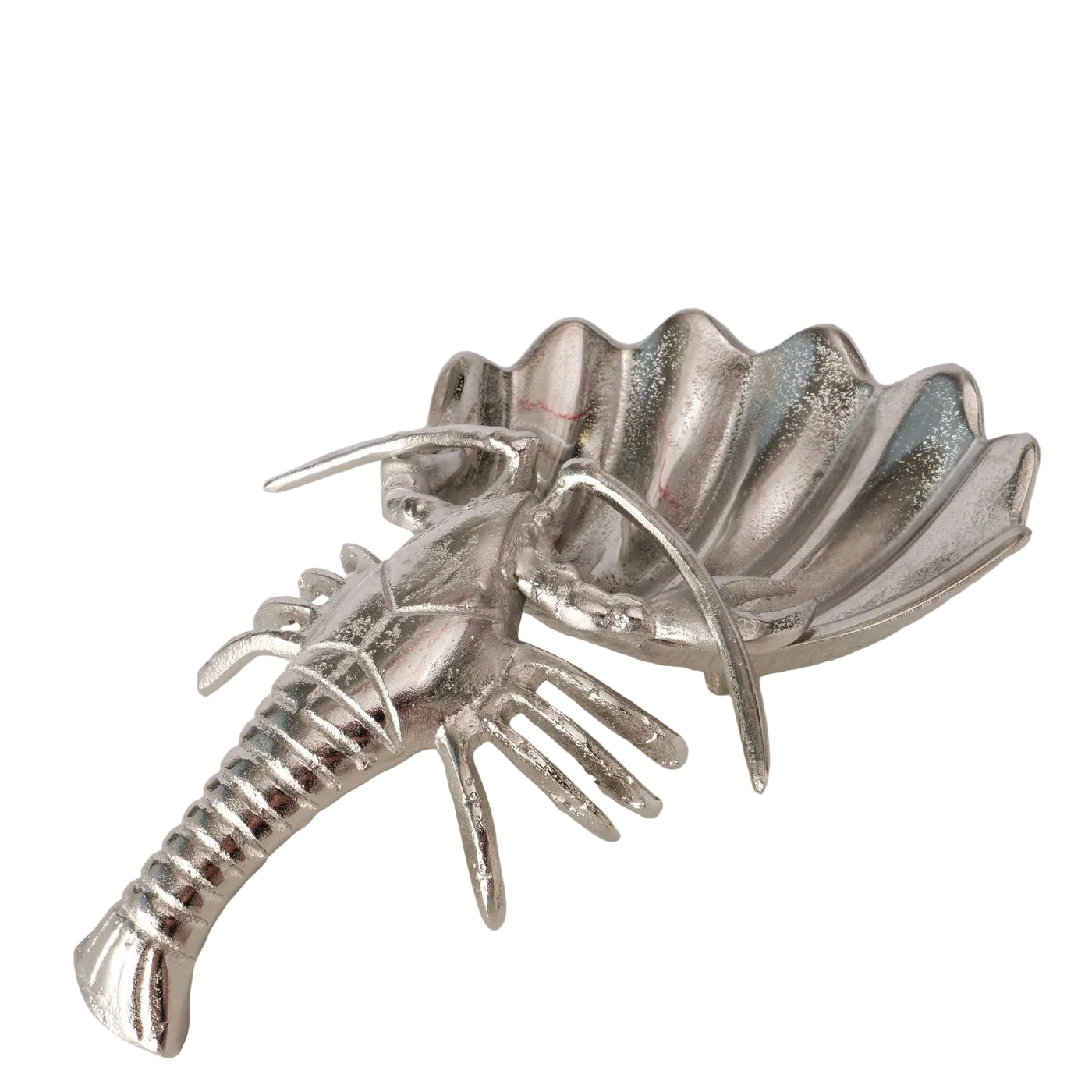 Maritano Hummer Schale Aluminium Silber Dekoschale Muschel