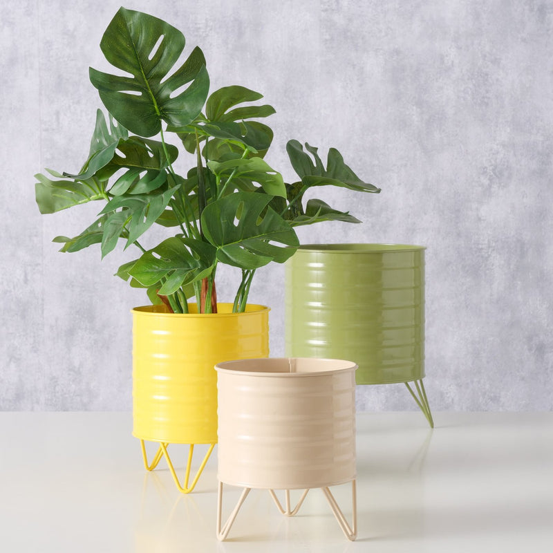 Design plant pot set 'Rillana' – Colorful trio for indoor plants