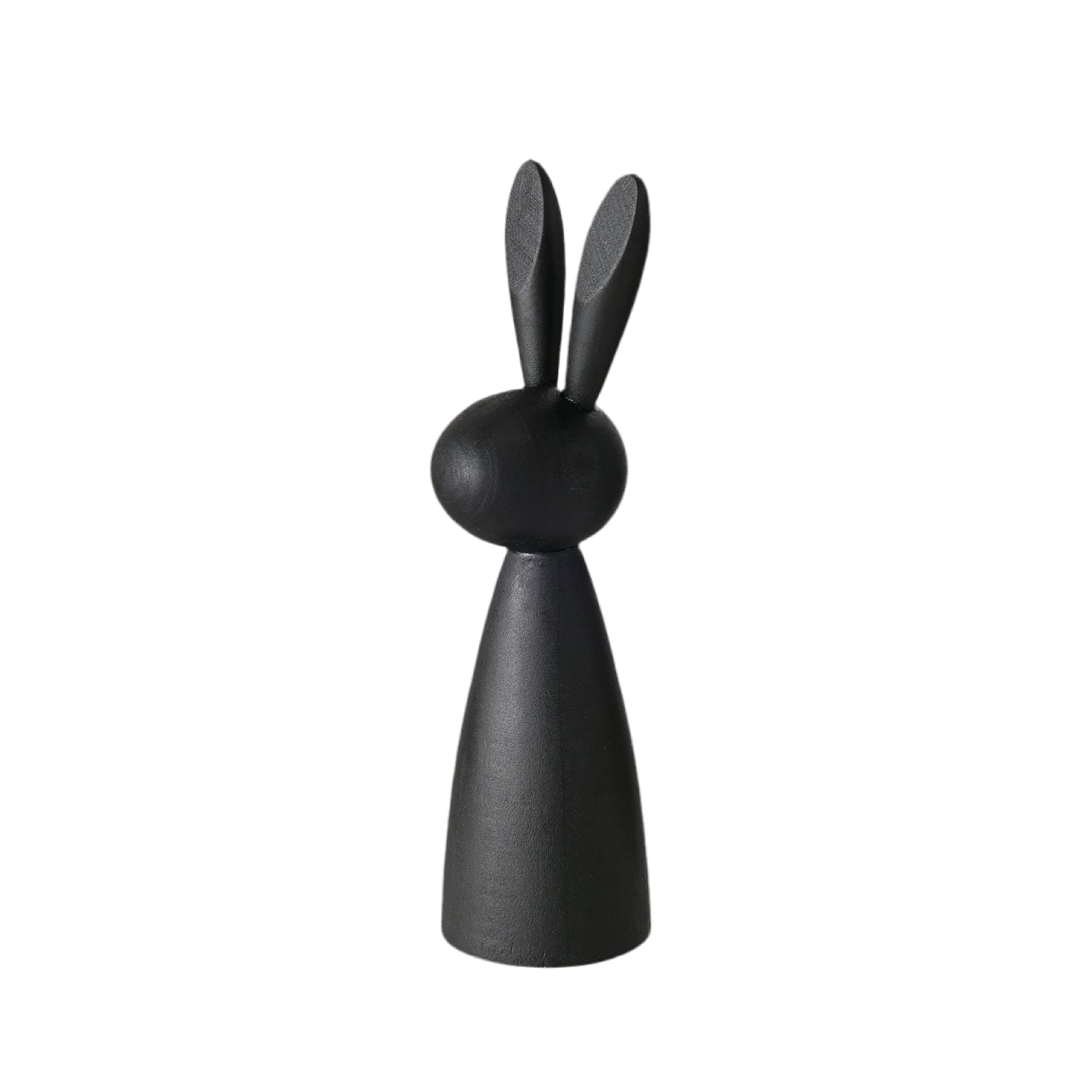 Osterhasen Holzfiguren Lotis 2-tlg. Set Schwarz – Modernes Design 18-22 cm B-WARE
