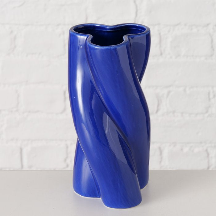Vase Jupiter, handmade ceramics, exclusive design by BOLTZE, blue