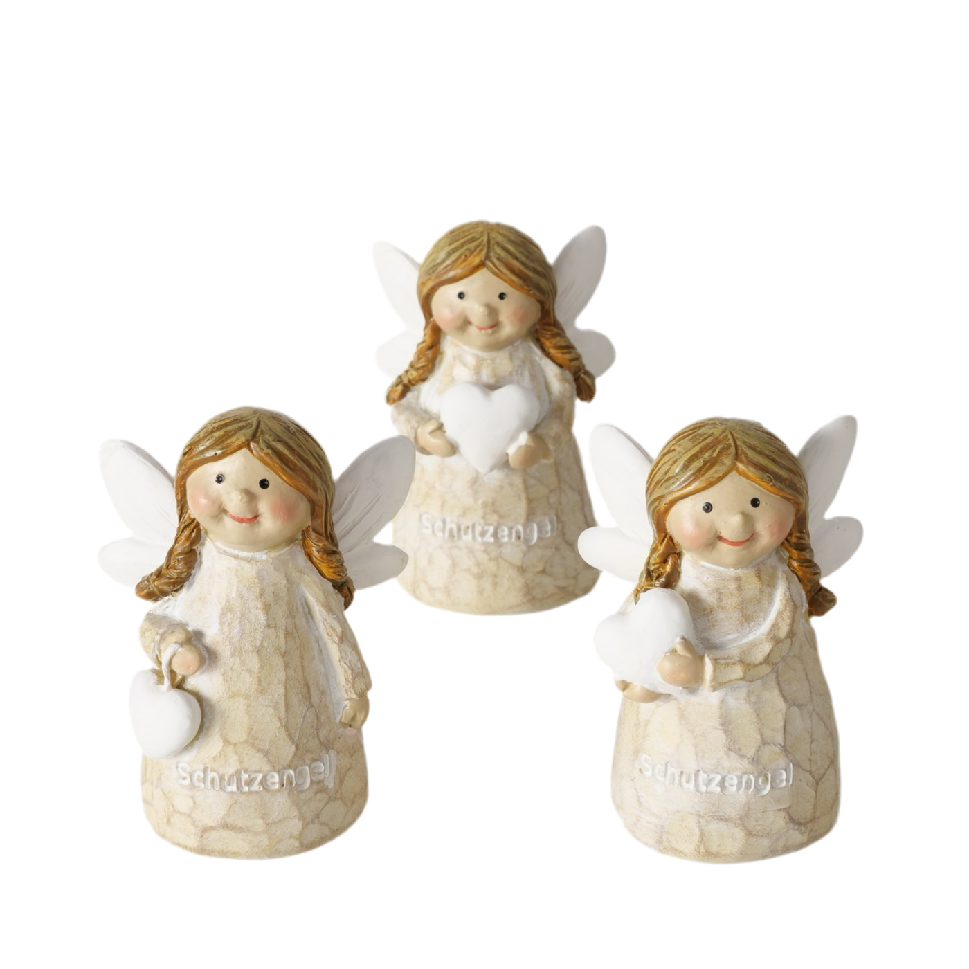Guardian Angel Figures Mimmy in a set of 3 – Handmade decoration for contemplation