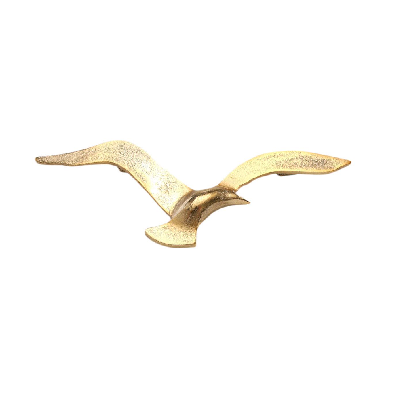 Golden seagulls wall decoration set | Maritime metal wall decoration | 2 pieces