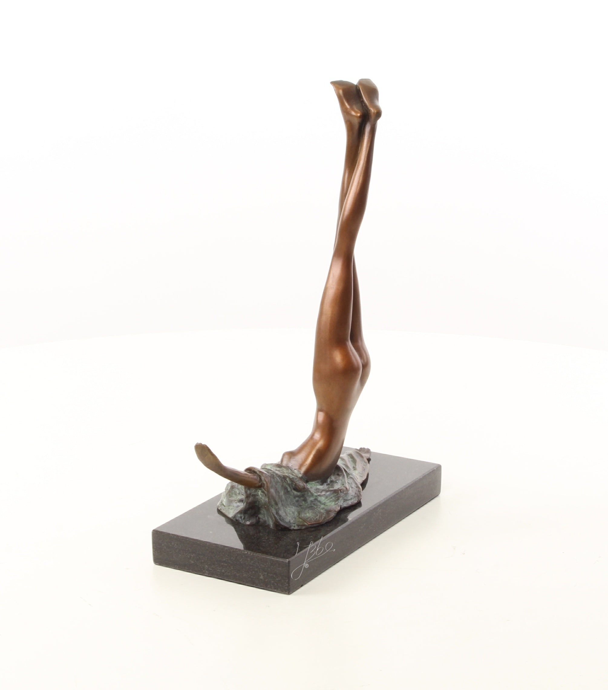 Camouflage Bronze Skulptur 28 cm modern