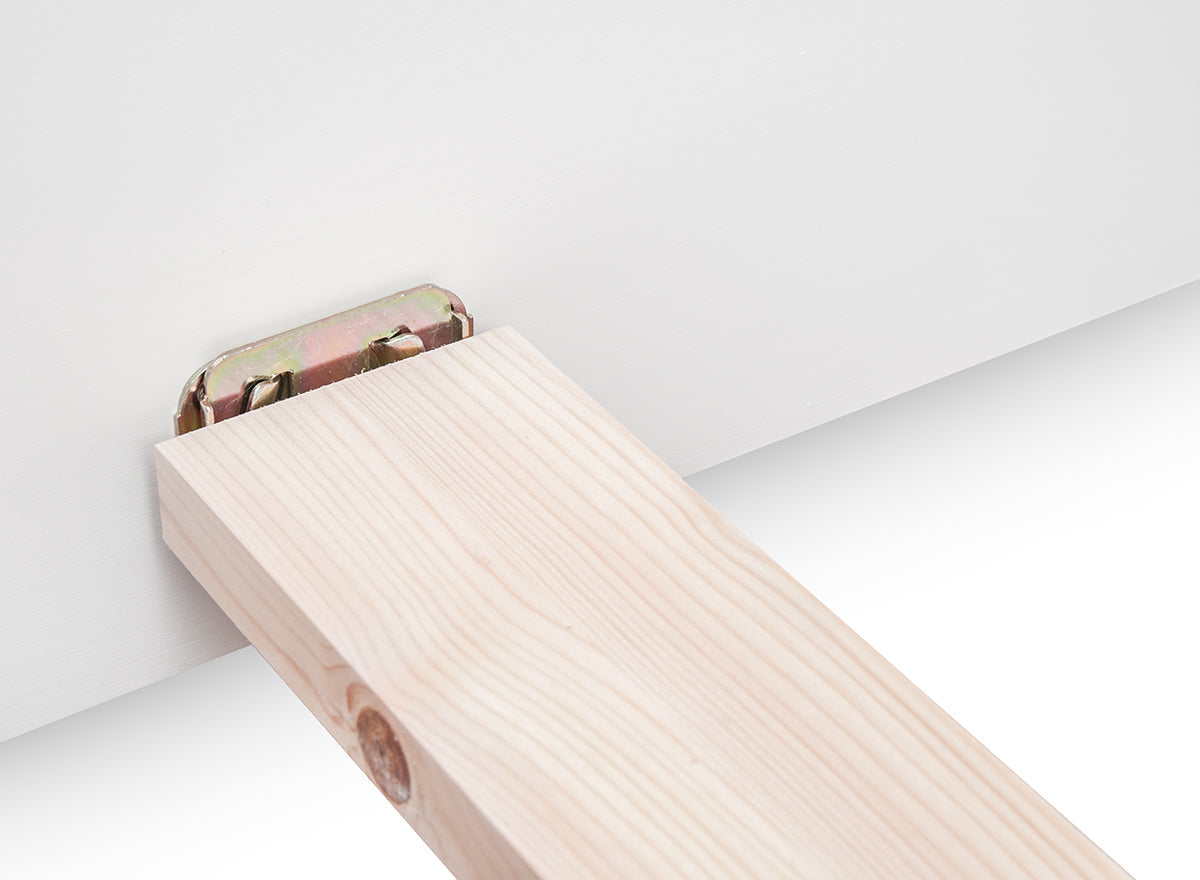 Bologna Elegante Massivholz Kieferbett 90-180cm | Farbe weiß