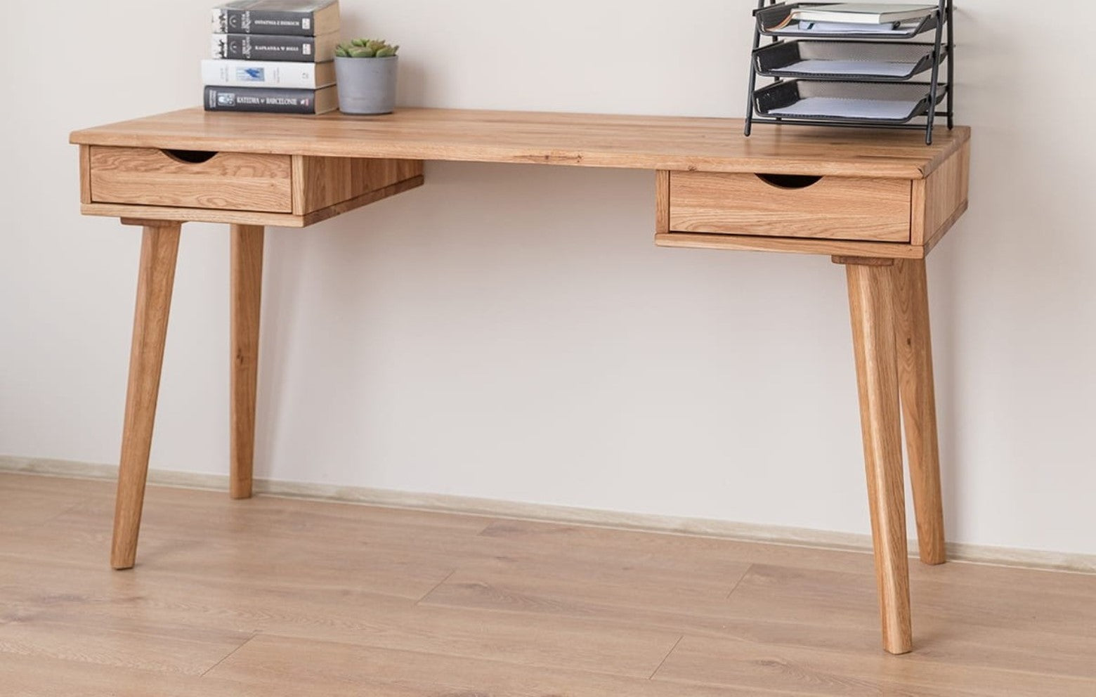 Savona Massivholz Eichentisch Schreibtisch 2.0