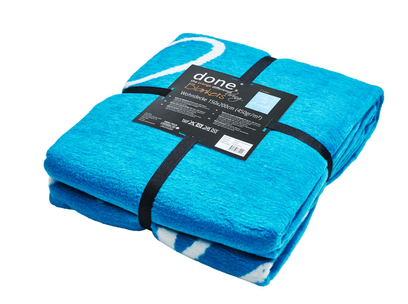 Duvet in stylish patterns 150x200 cm blanket cuddly blanket