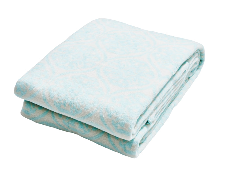 Knuffeldeken Florence mint met patroon 150x200cm