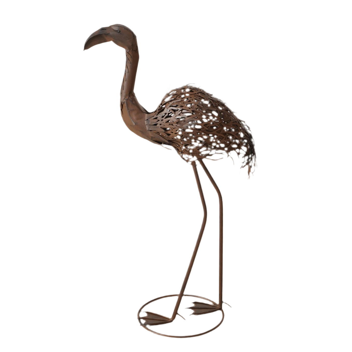 Metallfigur Flamingo Liora Dunkelbraun Outdoor Deko