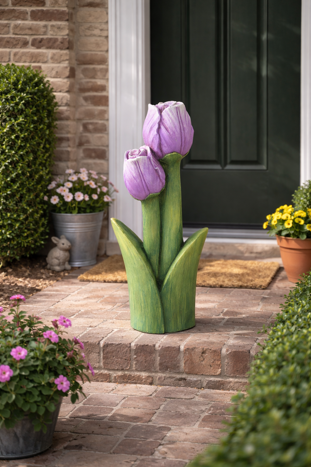 Dekoaufsteller Blume Flavia Fiora Garten Outdoor Höhe 64cm