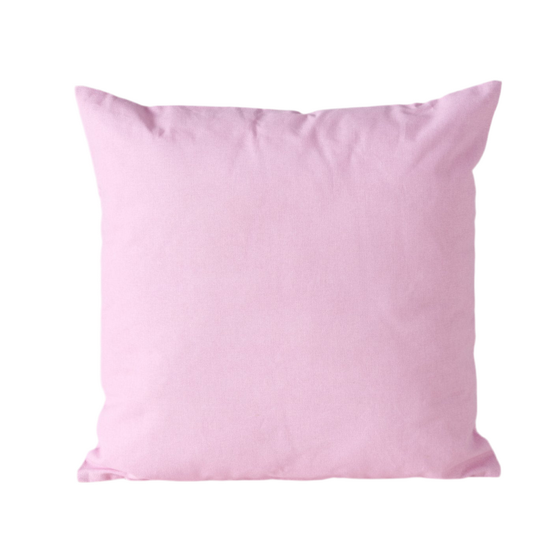 Pink sofa cushion Love with saying 45x45 cm