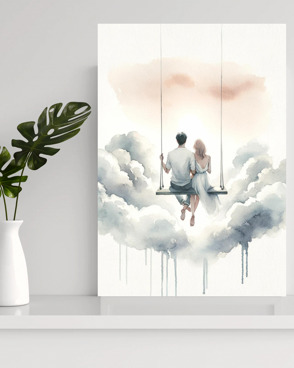 Color Whisperer Elegant canvas art with a floating look 
