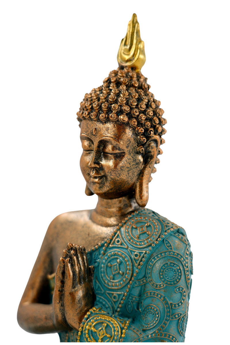 Dhyana Mudra Shanti Buddha Dekorative Figur, 30 cm