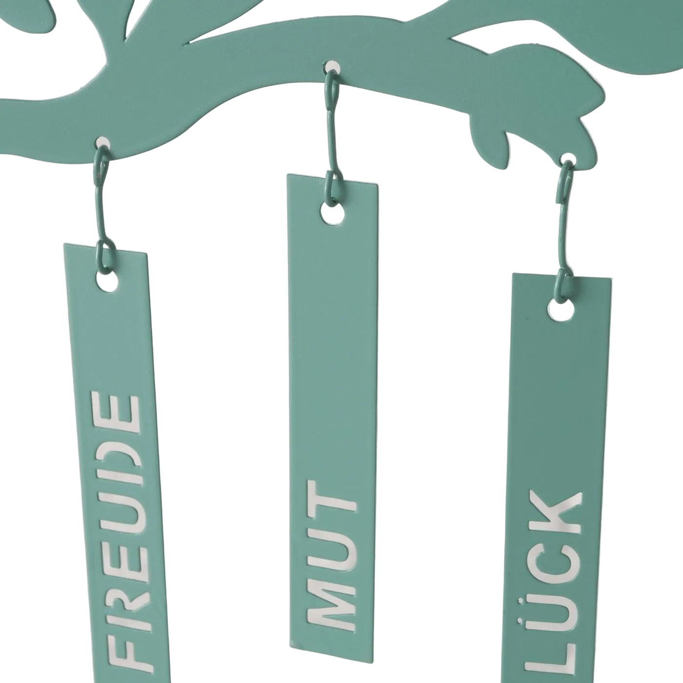 Wunschbaum Dekoaufsteller Gruen Holz Metall