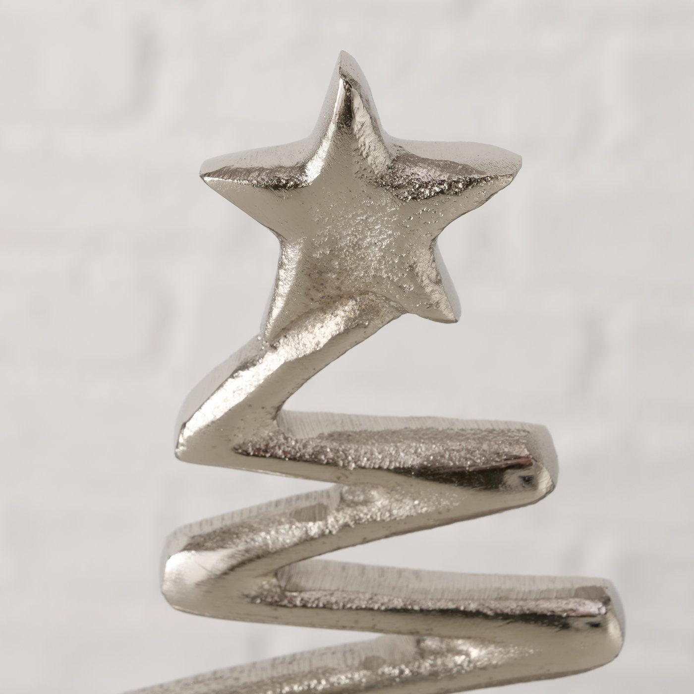 Decorative stand Firo Christmas tree silver made of aluminum height 30cm