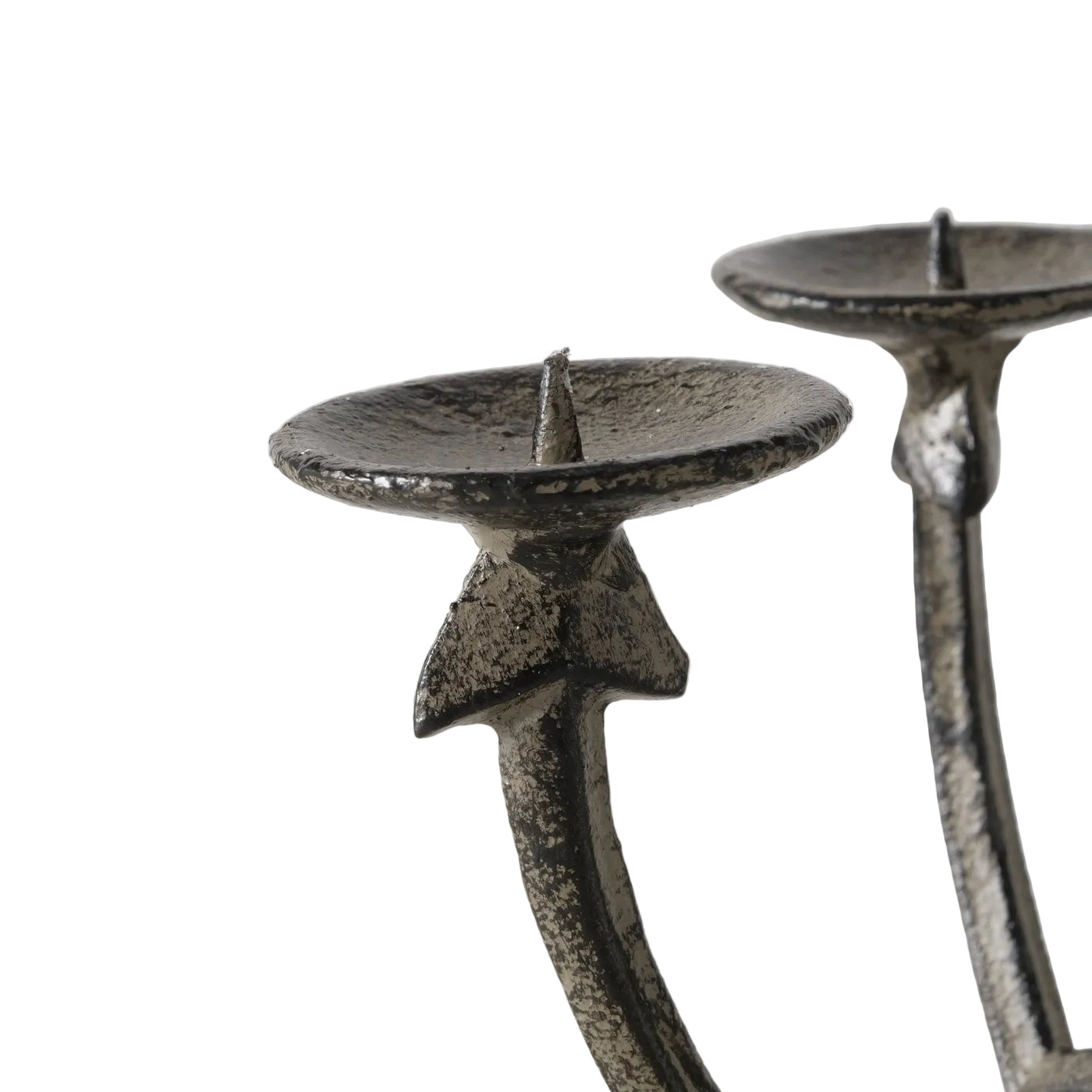 Kerzenleuchter Anchor aus Gusseisen handgefertigt braun matt