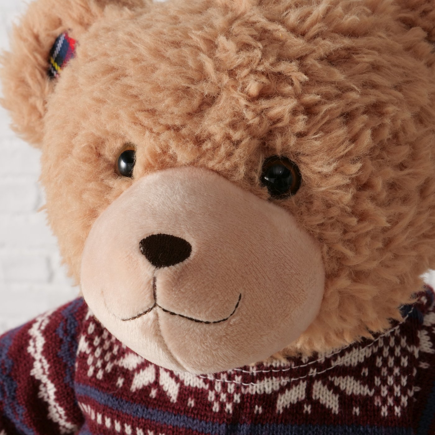 Winston Bärenfreund Kuscheltier Bär Dunkelblau Braun 42cm Handgefertigt CE