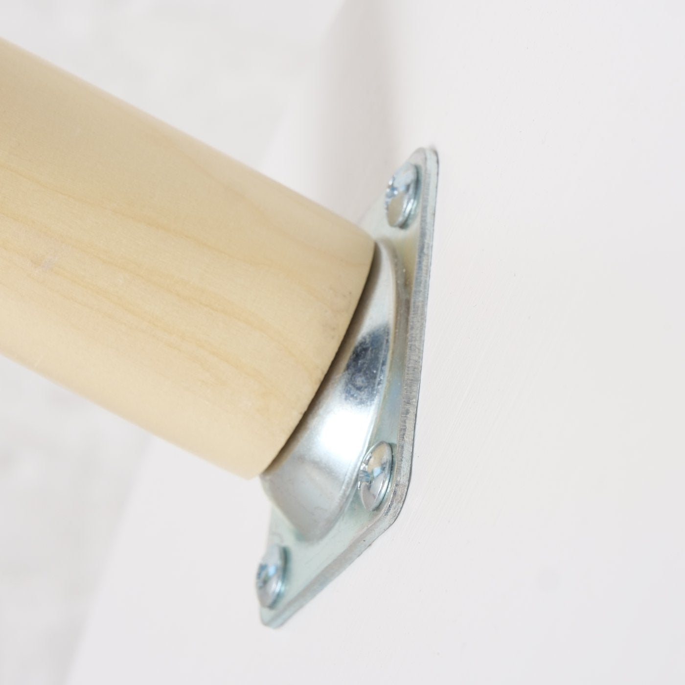 Visby Nordico Side Table White Natural Wood Tripod Table