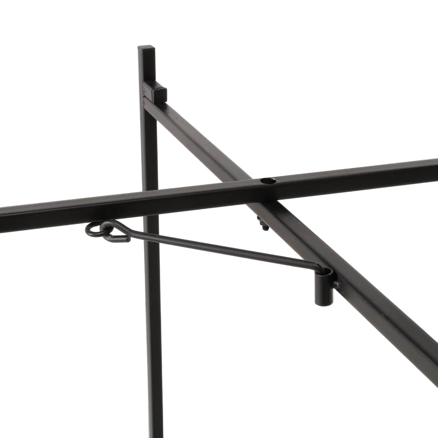 Elios Noir Tabletttisch aus Metall schwarz rund klappbar