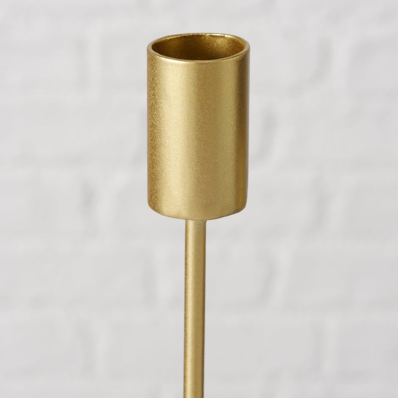 Elegante Junto kandelaar - goudkleurig metaal voor stijlvolle verlichting