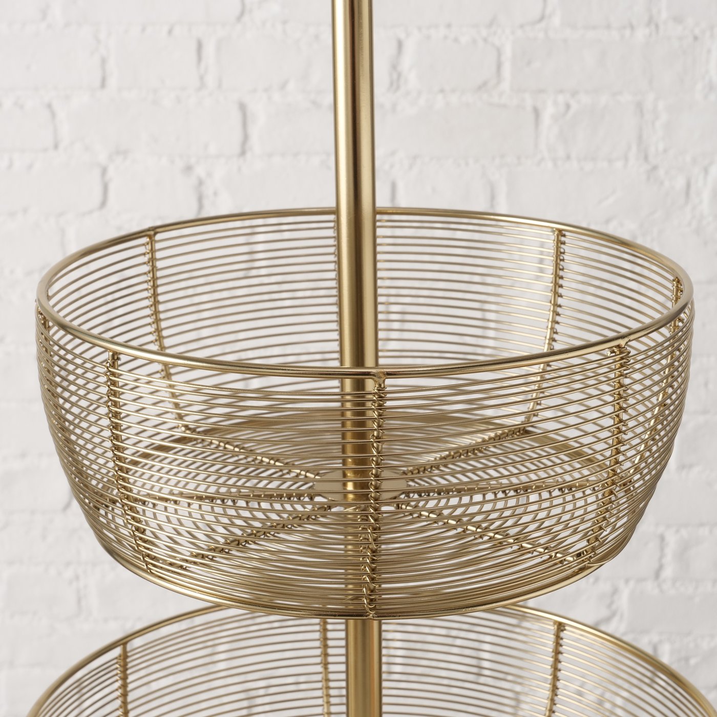 Etagere Enrico XXL Eisen Gold Modern