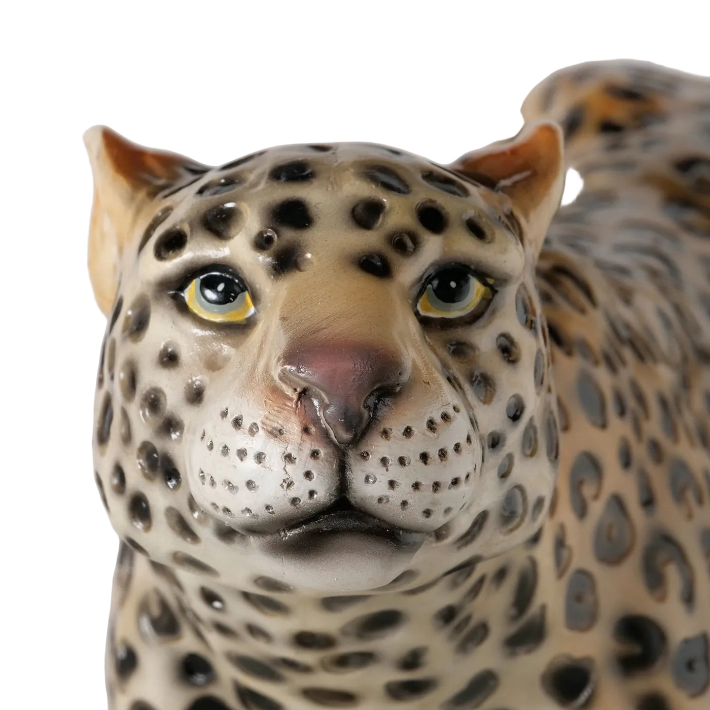 Dekofigur Leopard Savannia handbemalt aus Kunstharz 59cm