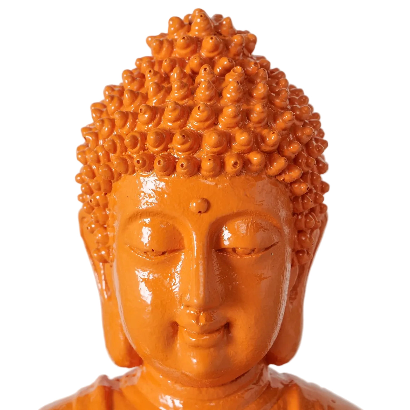 Buddha Dekofigur Samira Orange 19 cm
