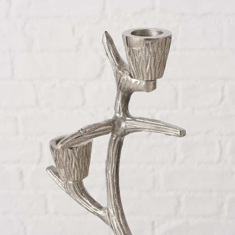 Hirsch Theodor kandelaar – elegant tafelaccessoire in gegalvaniseerd zilver