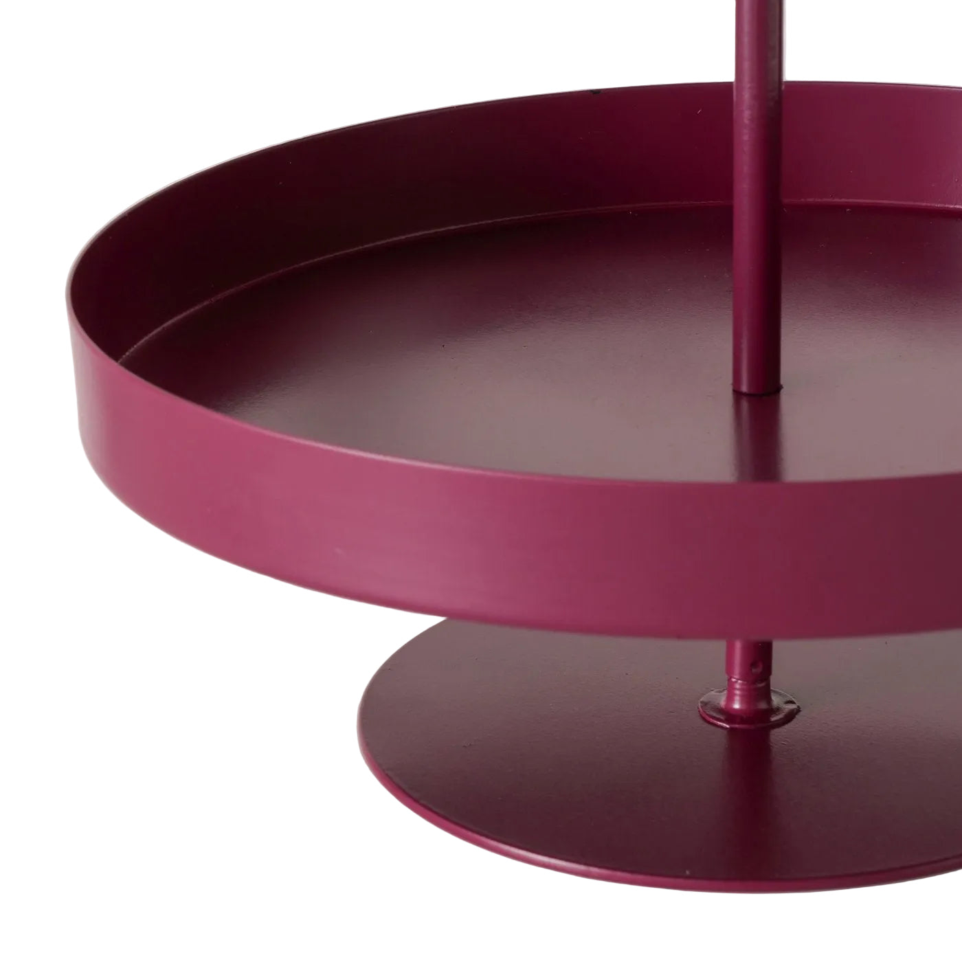 Etagere Fiora aus Metall bordeauxrot matt 40 cm