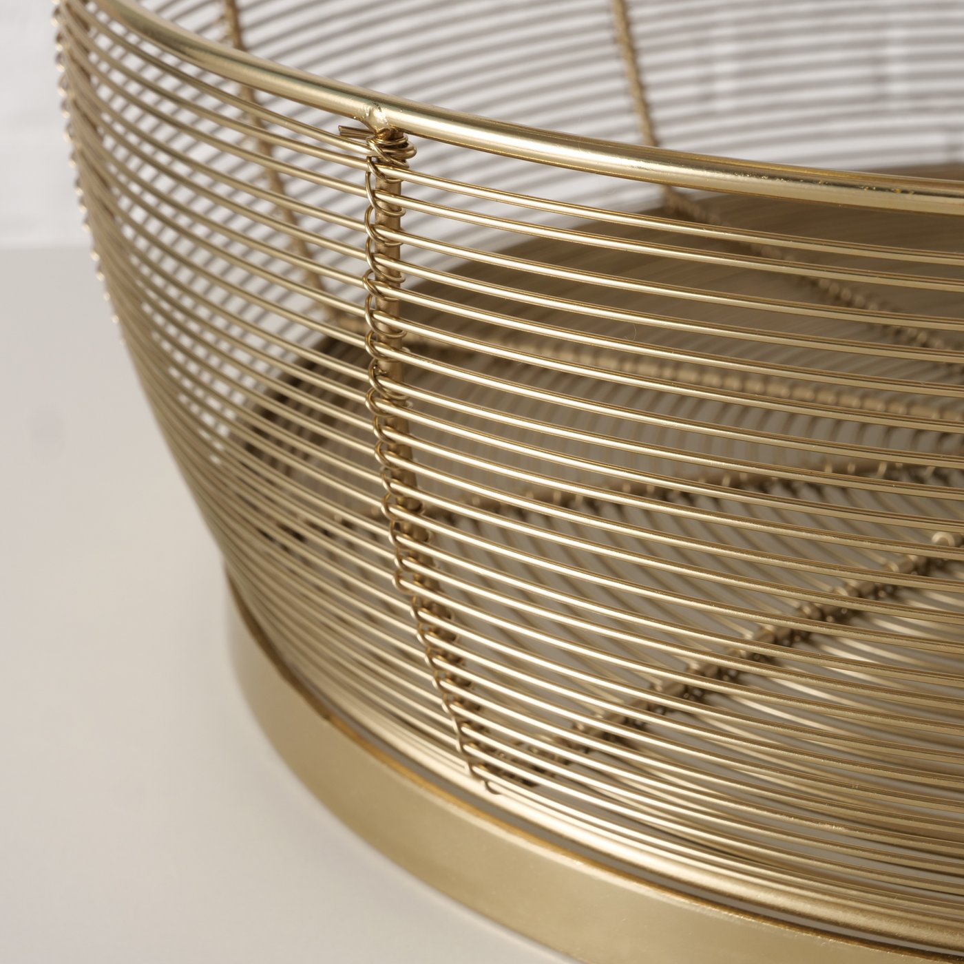 Etagere Enrico XXL Eisen Gold Modern