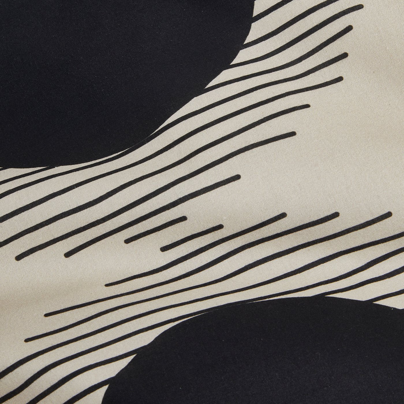 Kaylino Circa Bettwäsche 135x200 cm Geometrisches Design Schwarz Creme 2tlg.