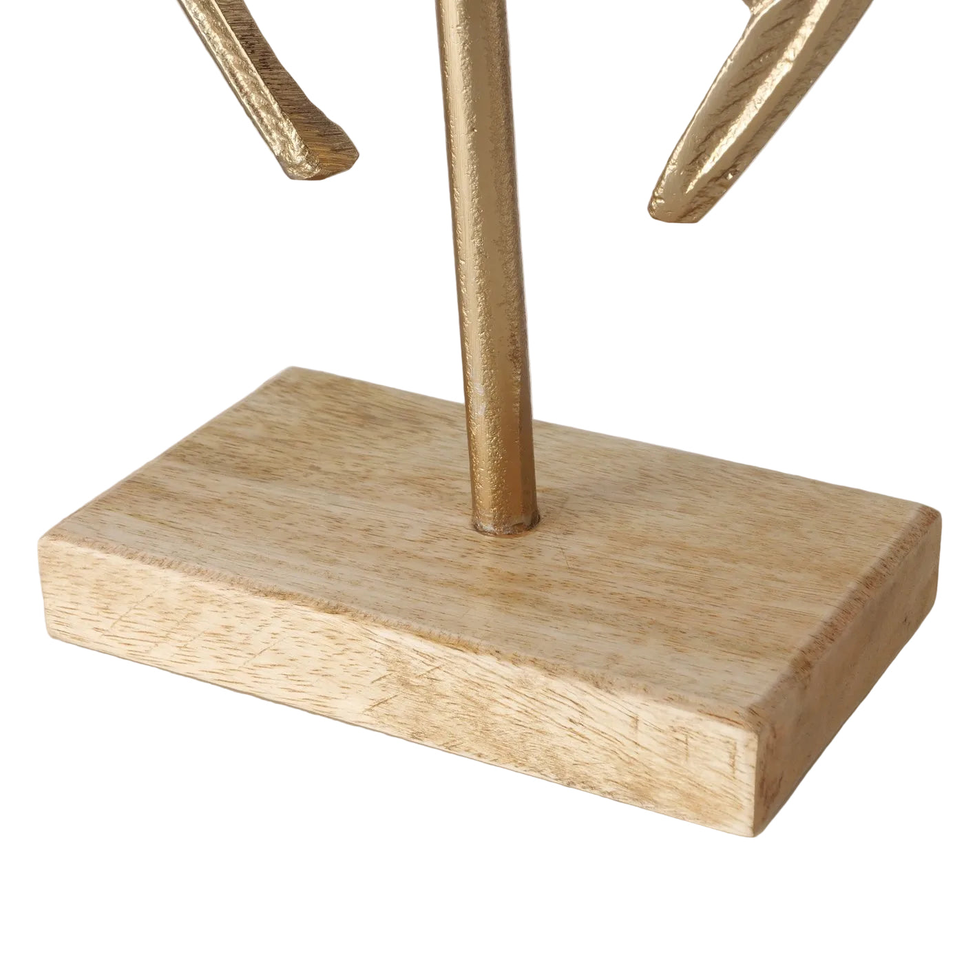 Dekoaufsteller Lovangel mit Engelsflügeln und Herz goldfarben 33,5 cm