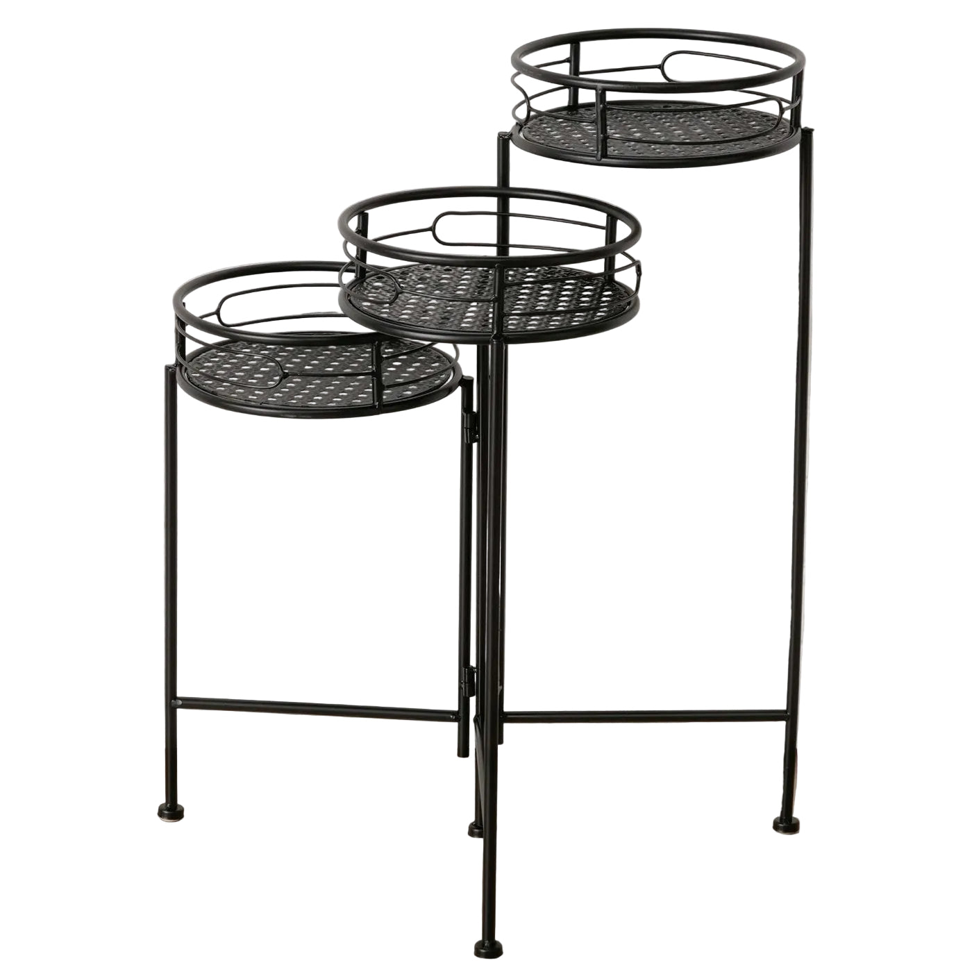 Vienna Blumentreppe Metall Schwarz faltbar 66 cm