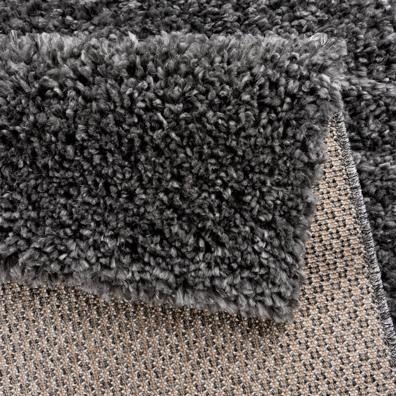 Sehrazat MODERN ETHNO COLLECTION – Deluxe Shaggy Rug Ethno 1800 anthracite