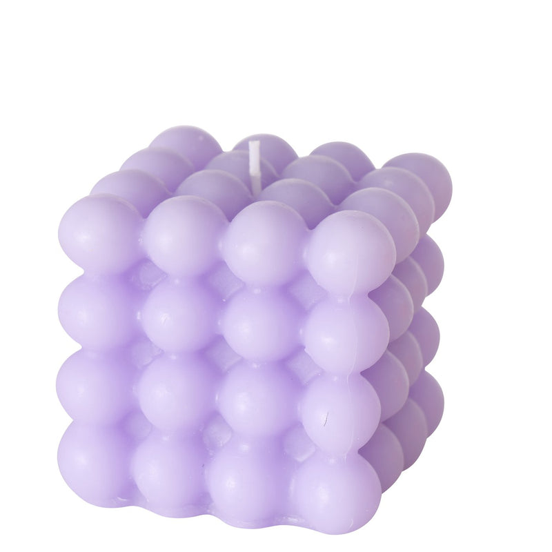 Colorful Bubble candle set – atmospheric light in orange, light pink, light purple
