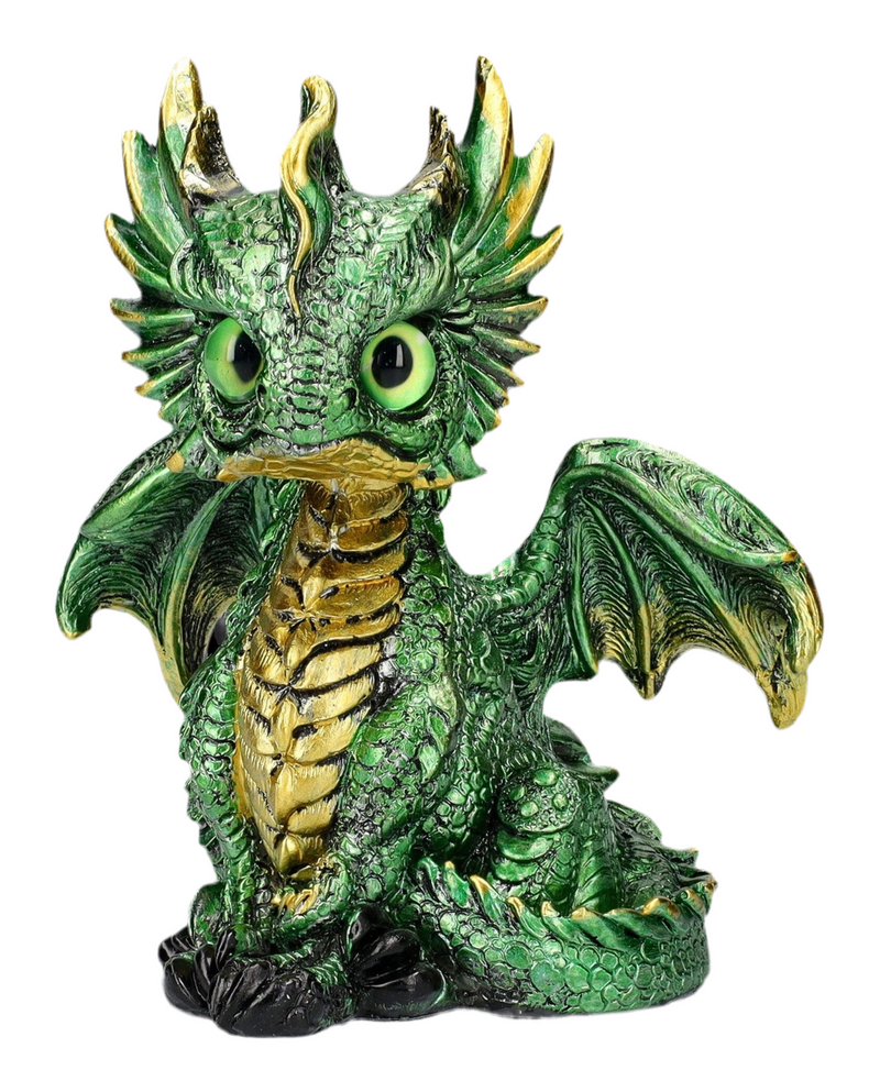 Set of 3 decorative dragons – mystical dragon figures with a noble look