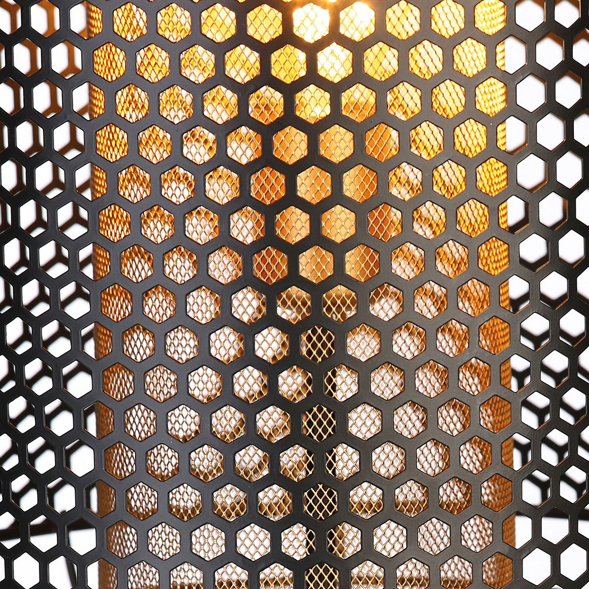 Stehleuchte Industrial  Wabenmuster, Metall, Höhe 93cm