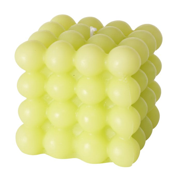 Colorful Bubble candle set – atmospheric light in yellow, green, pink