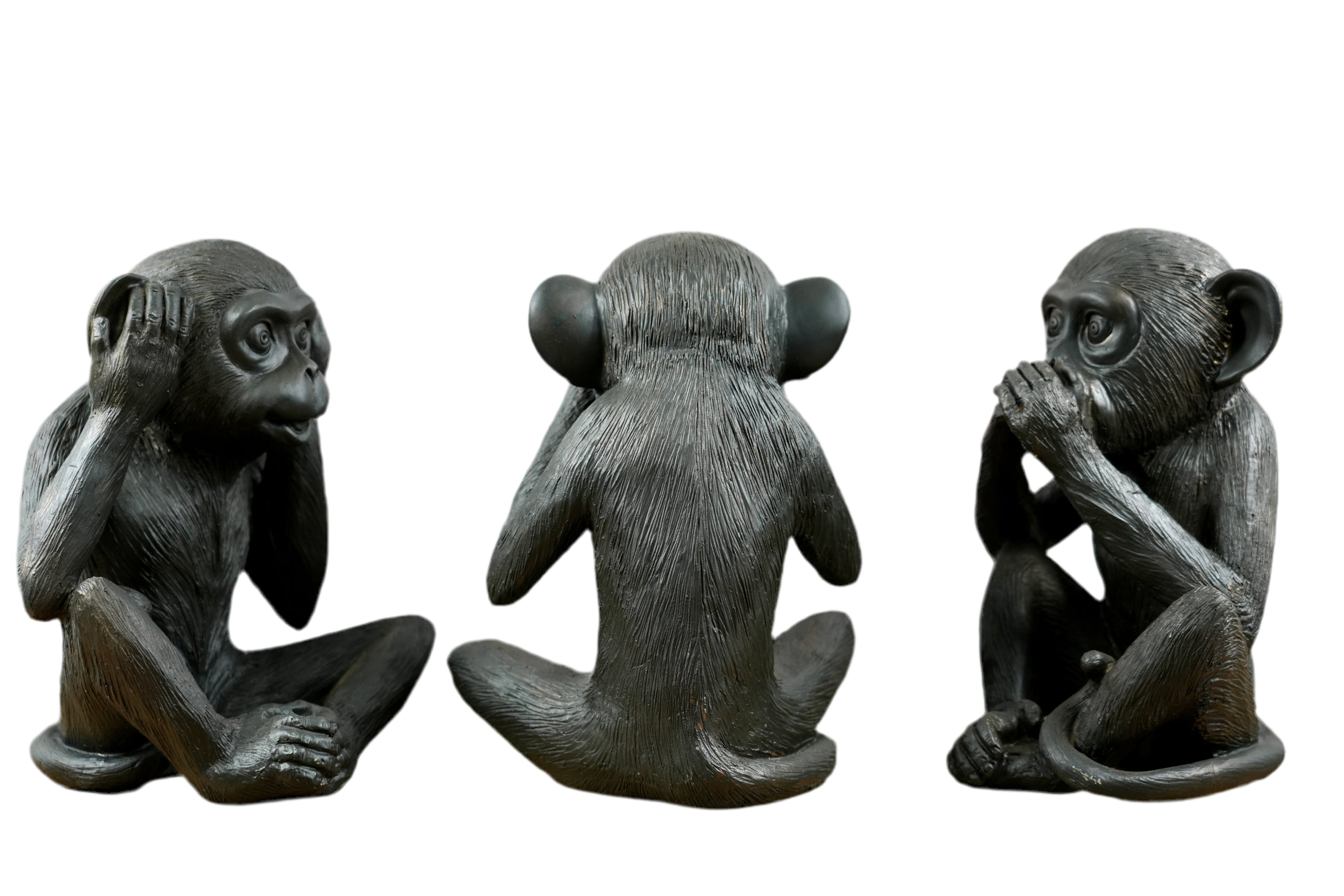 3 Monkeys Figure Hear no evil, see no evil, speak no evil - XXL size