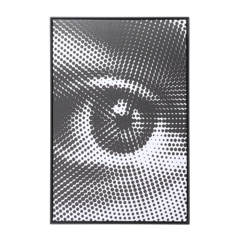 Modernes Bild Der Blick – Stilisiertes Auge im Punktmuster, 90x60cm