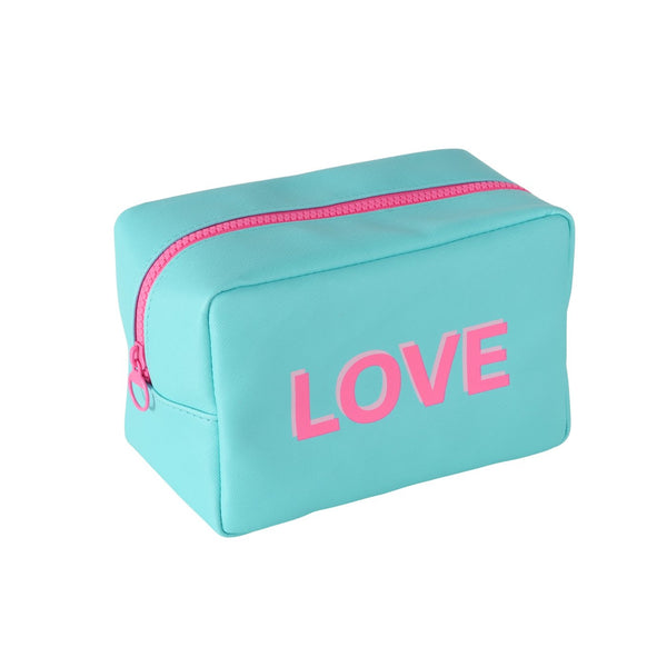Love Turquoise Cosmetic Bag – Perfect for beauty and travel
