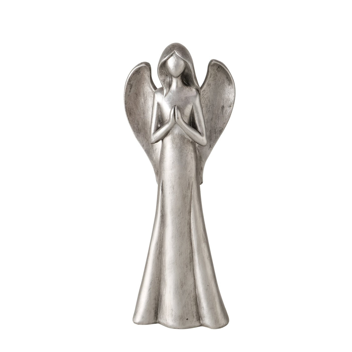 Dekofigur Himmelswacht Engel Antiksilber 30,5 cm