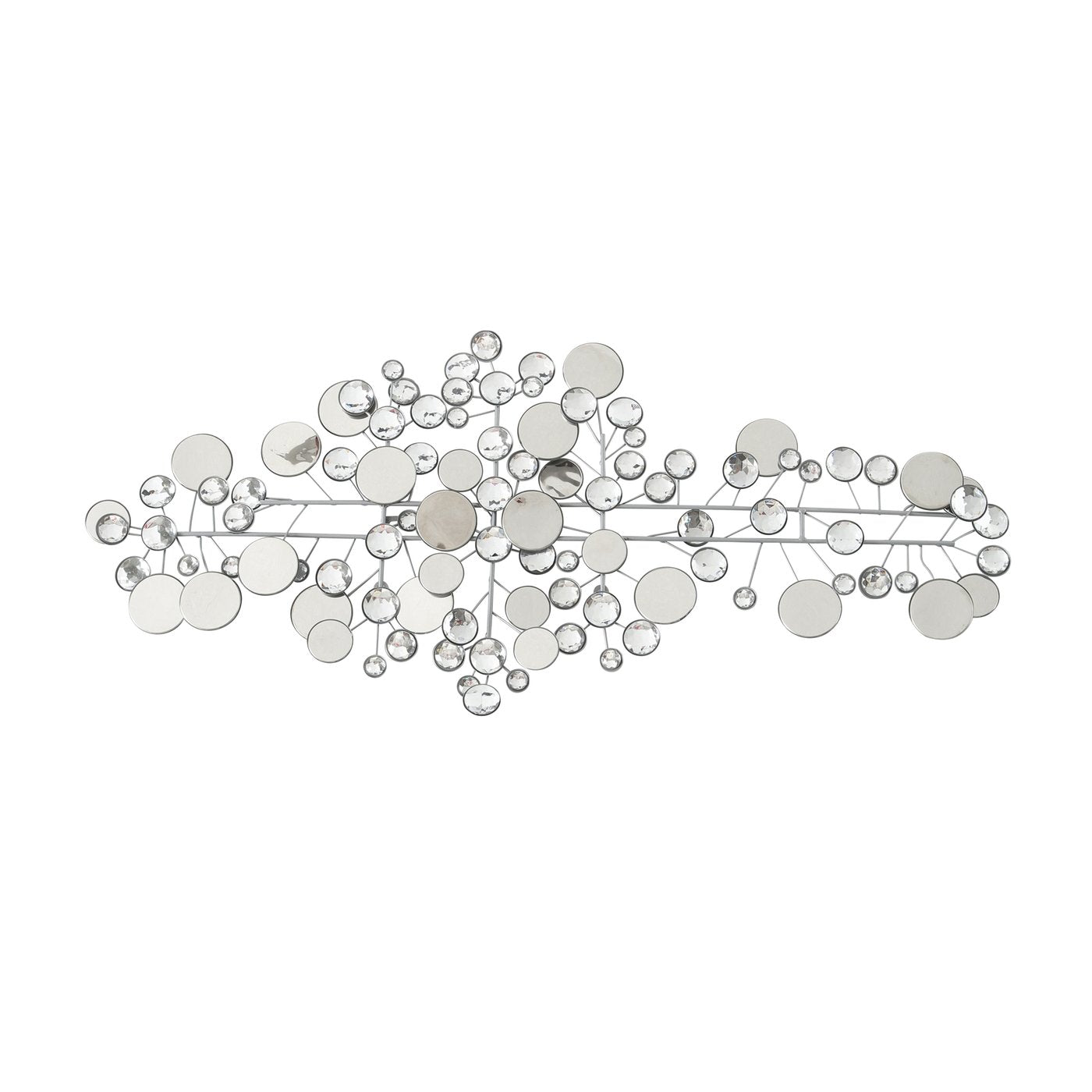 Wandobjekt Silvaris Circle silber abstrakt handgefertigt