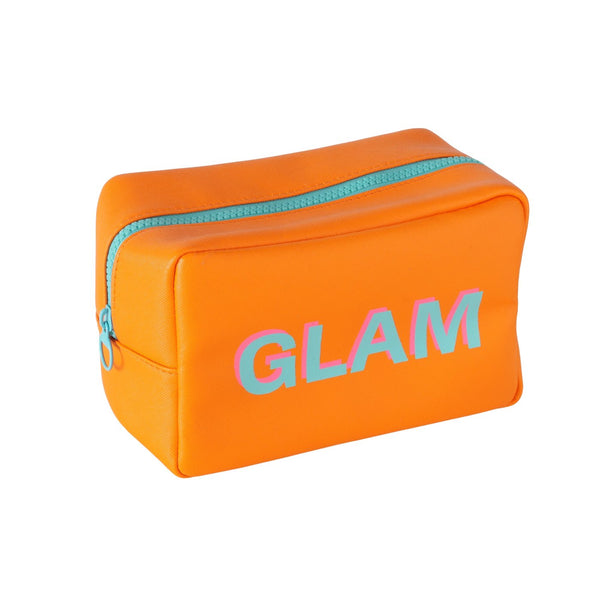 Cosmetic Bag Glam Bold Orange – Practical &amp; Stylish for On the Go