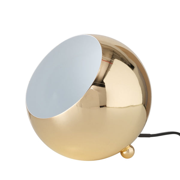 Modern table lamp Goldy Round in shiny gold 15 cm