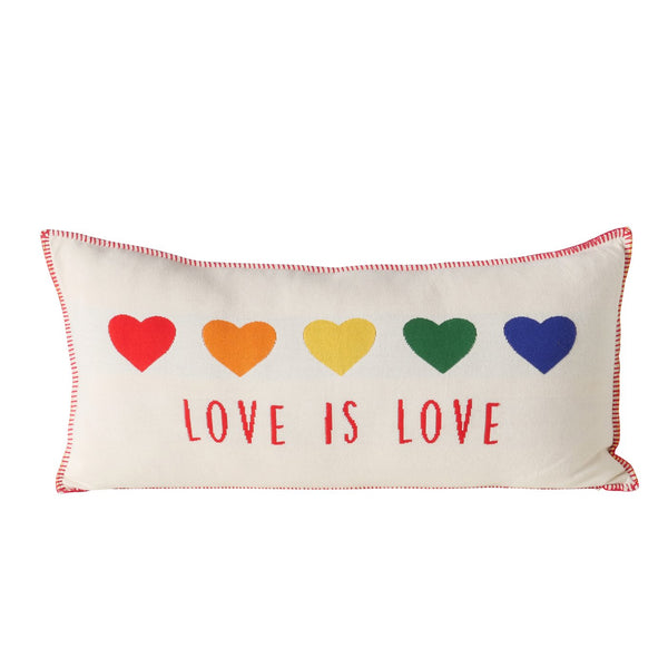Rainbow heart cushion "Colove" - ​​a statement for love and diversity in your living spaces
