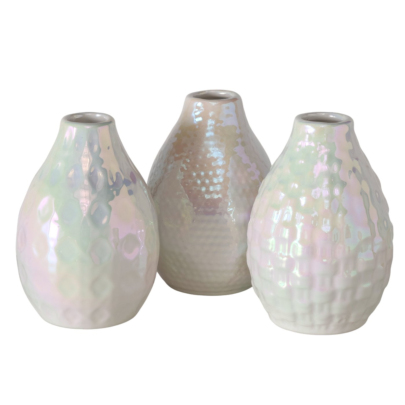 Vasen Set Perlina aus Steingut 3 Designs 11,6 cm