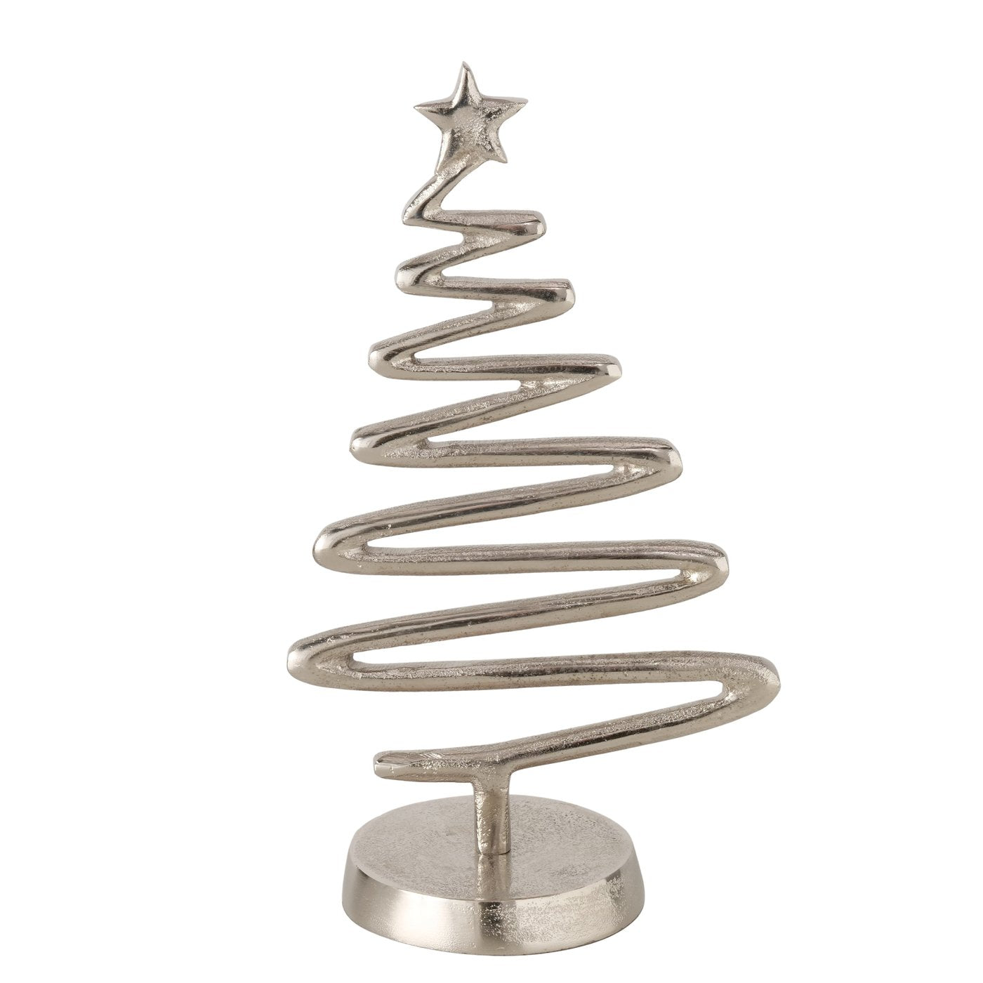 Decorative stand Firo Christmas tree silver made of aluminum height 30cm