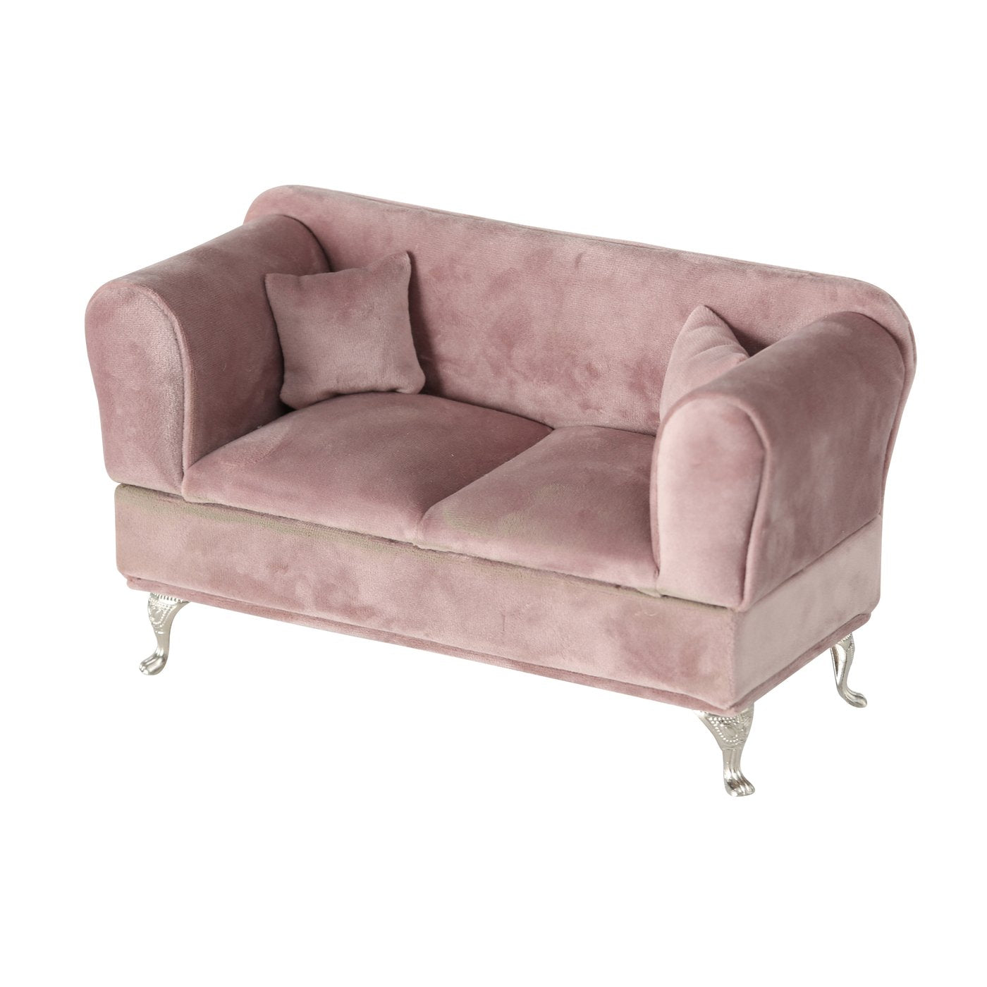 Schmucksofa Amélie Schmuckkasten Dunkelrosa Vintage Aufbewahrung