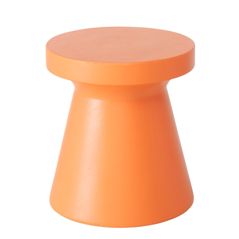 Moderne bijzettafel Salvatore in oranje - handgemaakt van Fibreclay